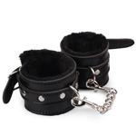 Toynary SM01 Adjustable Leather Handcuffs - Black