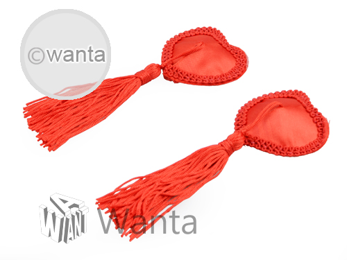 Wanta.co.uk - Toynary SM08 Red Heart Shaped Nipple Covers