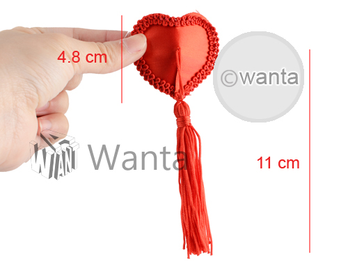 Wanta.co.uk - Toynary SM08 Red Heart Shaped Nipple Covers