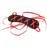 Toynary SM13 Red Ribbon Leather Blindfold