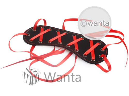 Wanta.co.uk - Toynary SM13 Red Ribbon Leather Blindfold