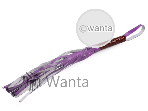 Wanta.co.uk - Toynary SM22 Leather Flogger Whip Purple