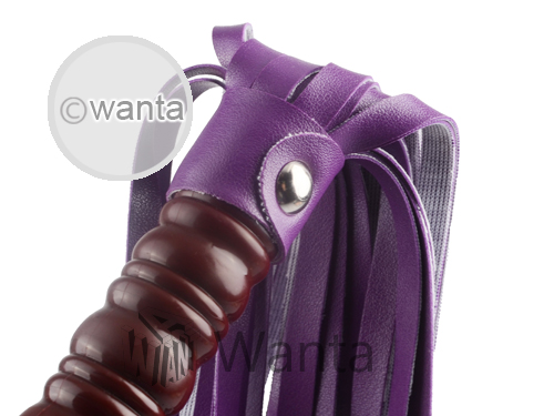 Wanta.co.uk - Toynary SM22 Leather Flogger Whip Purple