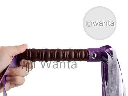 Wanta.co.uk - Toynary SM22 Leather Flogger Whip Purple