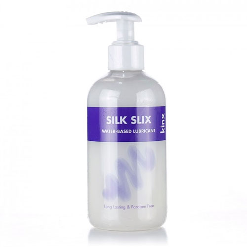 Kinx Silk Slix Water Based Lubricant Pump Bottle White - Wanta.co.uk